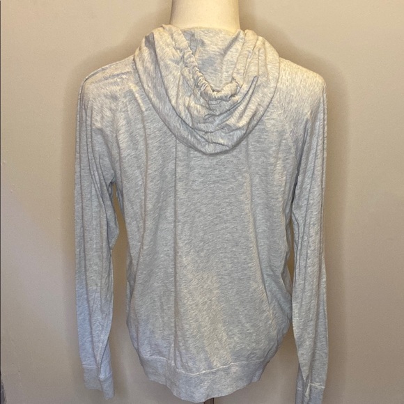 Lucky Brand Gray Henley Hoodie Sweatshirt - Picture 5 of 7